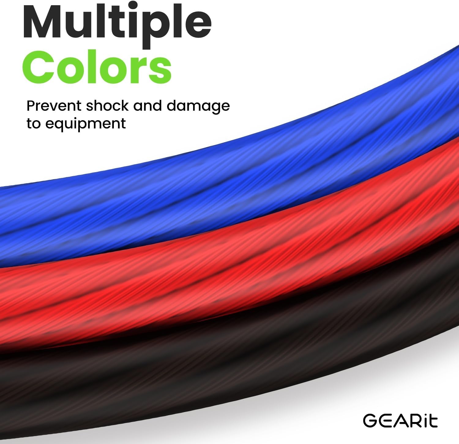 4 Gauge Wire for Automotive Power/Ground, Battery Cable, Car Audio, RV, Amp Wiring Kit, (25 Feet Each- Black/Red Translucent)