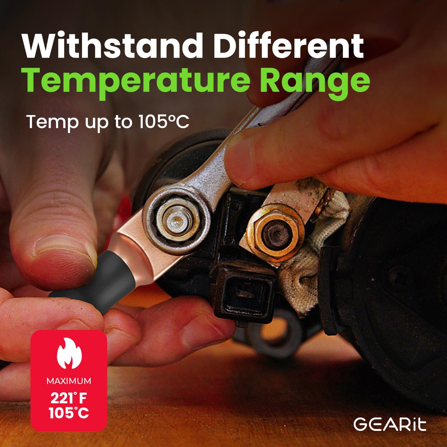 1/0 Gauge Wire (25Ft - Red Translucent) Copper Clad Aluminum CCA - Primary Automotive Wire Power/Ground, Battery Cable, Car Audio Speaker, RV Trailer, Amp, Electrical 0Ga AWG 25 Feet