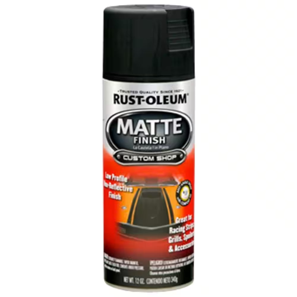 12 Oz. Black Matte Finish Spray Paint (6-Pack)