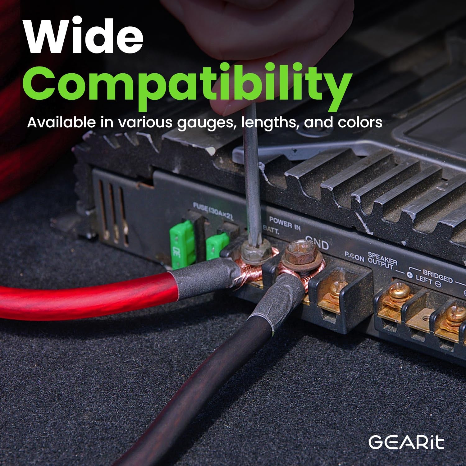 1/0 Gauge Wire (25Ft - Red Translucent) Copper Clad Aluminum CCA - Primary Automotive Wire Power/Ground, Battery Cable, Car Audio Speaker, RV Trailer, Amp, Electrical 0Ga AWG 25 Feet